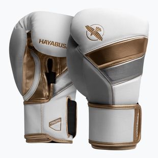 Mănuși de box  Hayabusa T3 white/gold