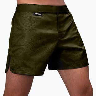 Pantaloni scurți de antrenament pentru bărbați Hayabusa Hex Mid-Thigh green