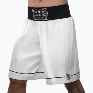 Pantaloni scurți de antrenament Hayabusa Pro Boxing white
