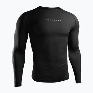 Rashguard cu mânecă lungă pentru bărbați Hayabusa Core Rash Guard black