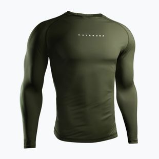 Rashguard cu mânecă lungă pentru bărbați Hayabusa Core Rash Guard green