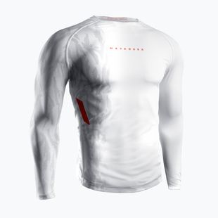 Rashguard longsleeve pentru bărbați Hayabusa Apex Rash Guard white/coral