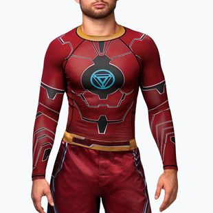 Rashguard longsleeve pentru bărbați Hayabusa Marvel's Iron Man red