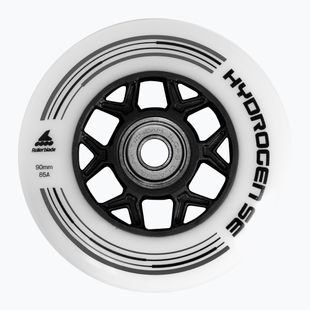 Roți pentru role Rollerblade Hydrogen SE 90 mm/85A + ILQ9 8 buc. white/black