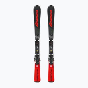 Schiuri de coborâre pentru copii Nordica Team J R (100-140) + legături J4.5 FDT black/red