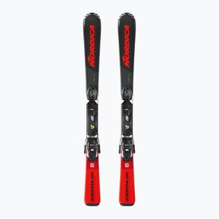 Schiuri de coborâre pentru copii Nordica Team J R (70-90) + legătur J4.5 FDT black/red