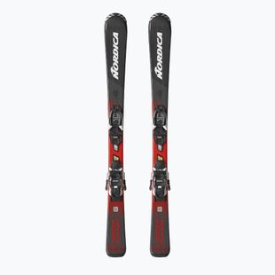 Schiuri de coborâre pentru copii + legături Nordica Team JR (100-140) + J4.5 FDT black/red