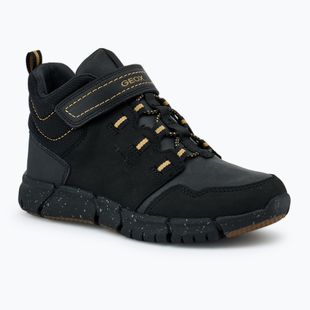Încălțăminte pentru juniori Geox Flexyper ABX black/dark yellow