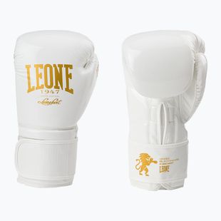 Mănuși de box Leone 1947 negru și alb alb GN059