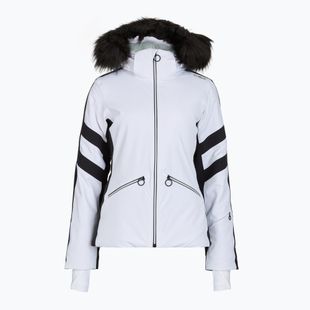 Geacă de schi pentru femei CMP 35W0246 Zip Hood Synthetic Fur bianco