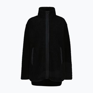 Palton damă CMP 35P3846 Long Teddy Highloft nero