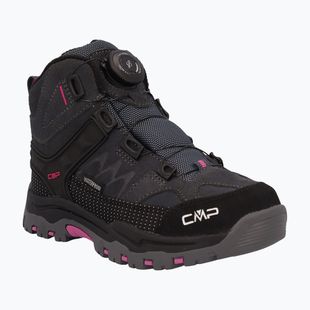 Încălțăminte de trekking pentru copii CMP Kiruna Mid Fitgo Fleece Wp antracite/festival