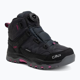 Încălțăminte de trekking pentru copii CMP Kiruna Mid Fitgo Fleece Wp antracite/festival