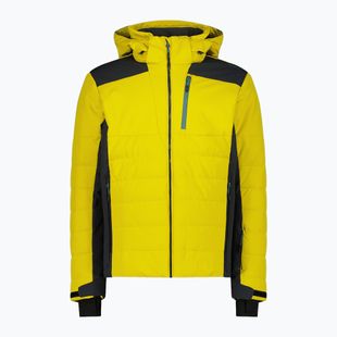 Geacă de schi pentru bărbați CMP 35W0127 Zip Hood gold green