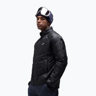 Geacă cu puf pentru bărbați Oakley Peakbound Packable Down pitch black