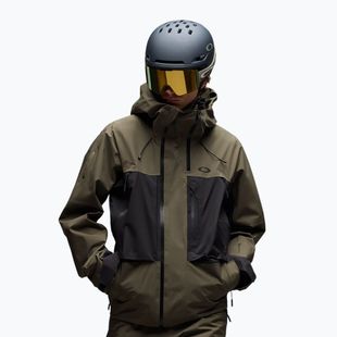 Geacă de snowboard pentru bărbați Oakley Baldface Gore-Tex deep olive/pitch black