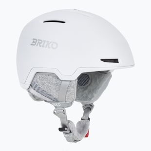 Cască de schi Briko Yuki matte shiny white/silver