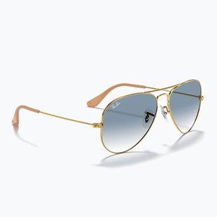 Ochelari de soare Ray-Ban Aviator Classic arista gold/light blue