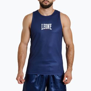 Tricou de antrenament pentru bărbați LEONE 1947 Color Block tank blue