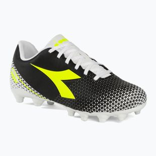Ghete de fotbal pentru bărbați Diadora Pichichi 6 MG14 negru/galben fluo/alb/alb