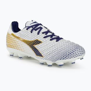 Ghete de fotbal pentru bărbați Diadora Brasil Elite GR LT LP12 alb/albastru/auriu