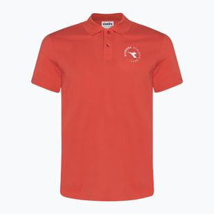 Tricou polo pentru bărbați Diadora Essential Sport rosso cayenne