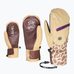 Mănuși de snowboard pentru femei Level Pulsar Mitt beige