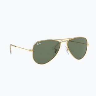 Ochelari de soare pentru copii Ray-Ban Aviator arista gold/dark green