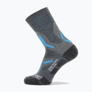 Șosete pentru femei Uyn Trekking 2IN Merino Mid mid grey/turquoise