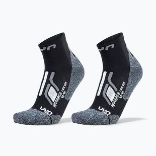 Șosete pentru bărbați UYN Trekking Approach Low Cut 2 pack black/grey