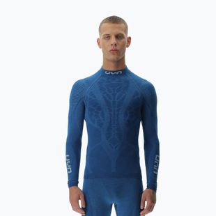 Bluză termică pentru bărbați UYN Elevatyon Biomorph Turtle Neck blue atoll