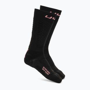 Șosete de schi pentru femei UYN Ski One Pure Snow plack/pink