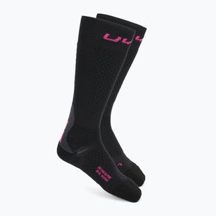 Șosete de schi pentru femei UYN Ski One Alpine Merino black/pink