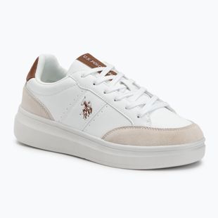 Încălțăminte pentru bărbați U.S. Polo Assn. CODY003B white/light brown