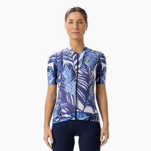 Tricou de ciclism pentru femei Alé Leaf albastru L23118402