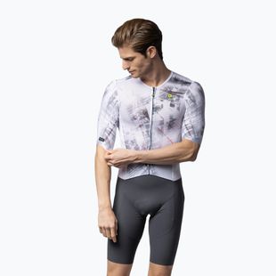 Costum de ciclism pentru bărbați Alé Mirror white