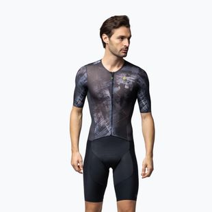 Costum de ciclism pentru bărbați Alé Mirror black