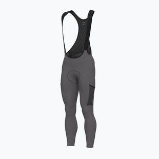 Pantaloni de ciclism pentru bărbați Alé Stones Cargo 2.0 Bibtights acciaio/steel