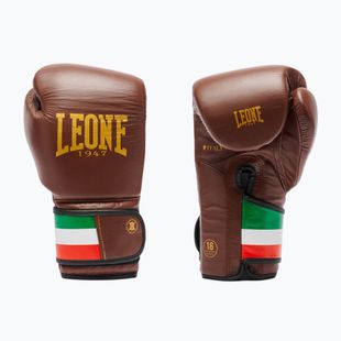 Mănuși de box LEONE 1947 Italy '47 black/white/brown