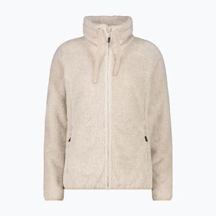 Bluză fleece pentru femei CMP 36P2506 bianco gesso/kaky