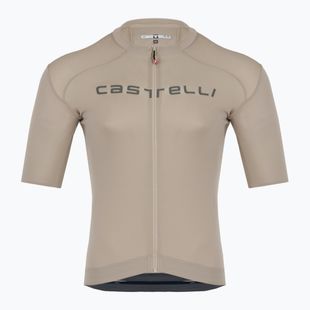 Tricou de ciclism pentru bărbați Castelli Prologo Lite clay/ gunmetal gray