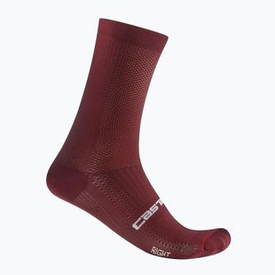 Șosete pentru bărbați Castelli Espresso 18 rich red