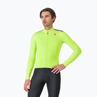 Longsleeve de ciclism pentru bărbați Castelli Puro 4 electric lime