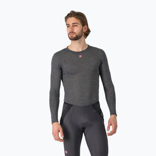 Longsleeve de ciclism pentru bărbați Castelli Medio Base Layer melange gray