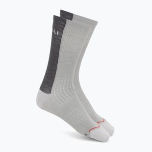 Șosete pentru bărbați Castelli Castelli Logo 18 Merino Sock silver gray/dark gray