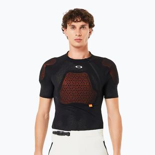 Tricou de ciclism pentru bărbați cu protecții Oakley Drop In D30 Full Impact blackout