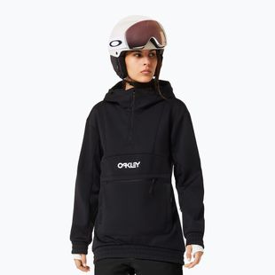 Bluză softshell pentru femei Oakley TNP Nose Grab Softshell Hoodie blackout/white