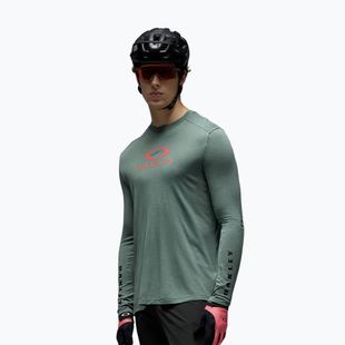 Longsleeve de ciclism pentru bărbați Oakley Seeker Flow LS74O aviator green