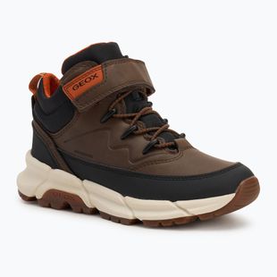 Încălțăminte pentru juniori Geox Flexyper Plus brown cotto / black