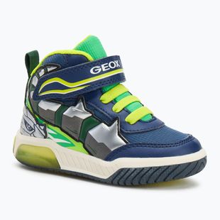 Pantofi pentru copii Geox Inek navy/lime green